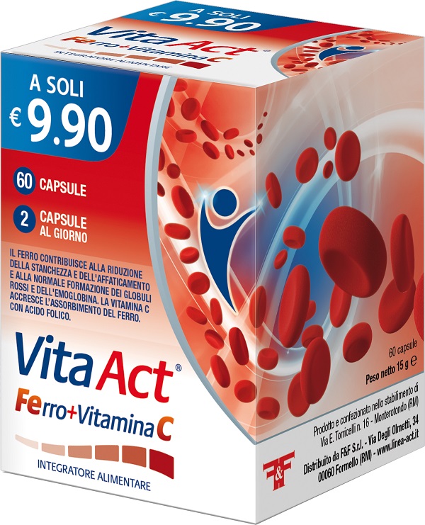 VITA ACT FERRO+VITAMINA C 60 CAPSULE - Farmapre