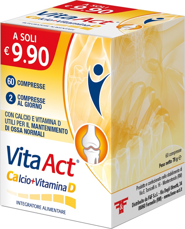 VITA ACT CALCIO + VITAMINA D 60 COMPRESSE - Farmapre