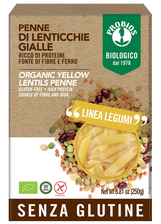 PROBIOS PENNE LENTICCHIE GIALLE 250 G - Farmapre