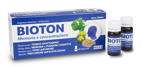 BIOTON ELEUTEROCOCCO MEMORIA CONCENTRAZIONE 14 FLACONCINI - Farmapre
