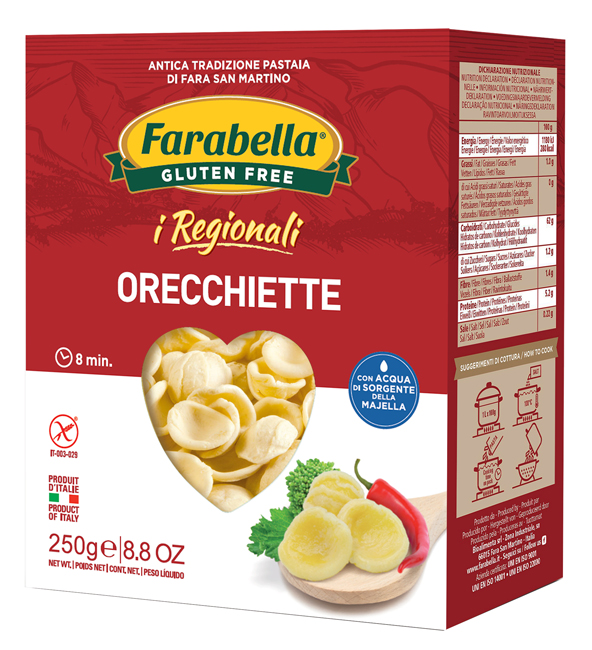 FARABELLA ORECCHIETTE I REGIONALI PASTA FRESCA STABILIZZATA 250 G - Farmapre