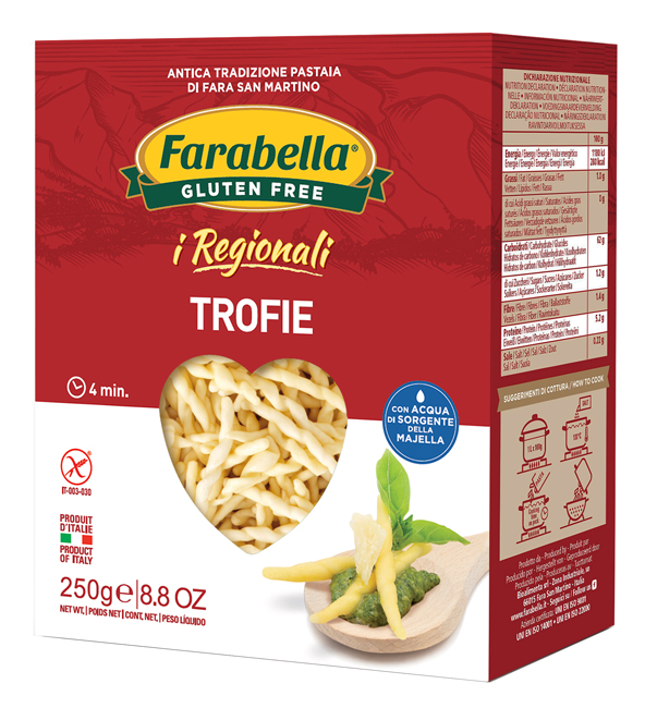 FARABELLA TROFIE I REGIONALI PASTA FRESCA STABILIZZATA 250 G - Farmapre