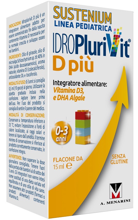 IDROPLURIVIT D+ SUSTENIUM 15 ML - Farmapre