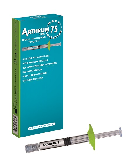 SIRINGA INTRA-ARTICOLARE ARTHRUM VISC 75 MONO INJECTION ACIDO IALURONICO 3 ML - Farmapre