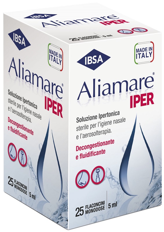 ALIAMARE IPER 25 FLACONCINI IPERTONICI DA 5 ML - Farmapre