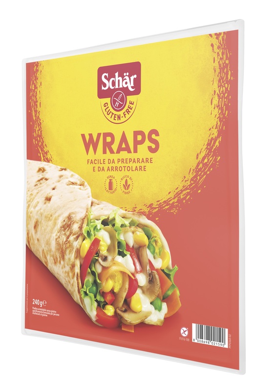 SCHAR WRAPS PIADINA ARROTOLABILE SENZA LATTOSIO 240 G - Farmapre