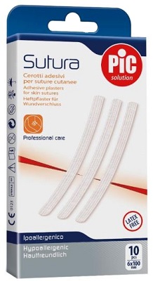 CEROTTO PER SUTURA PIC SOLUTION 6 X 100 MM 10 PEZZI - Farmapre