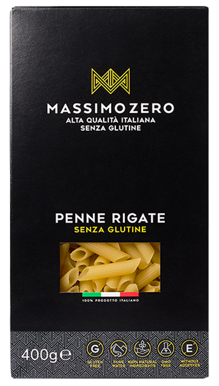 MASSIMO ZERO PENNE RIGATE 400 G - Farmapre