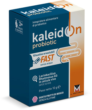 KALEIDON PROBIOTIC FAST FRUTTI DI BOSCO 10 BUSTE OROSOLUBILI - Farmapre