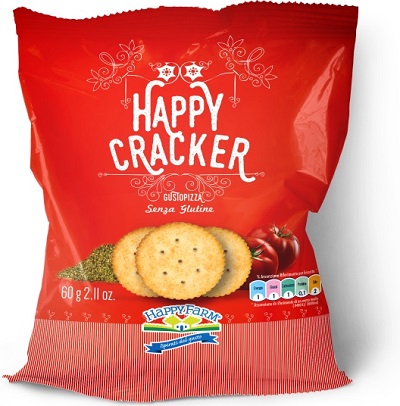 HAPPY FARM HAPPY CRACKERS GUSTO PIZZA 60 G - Farmapre