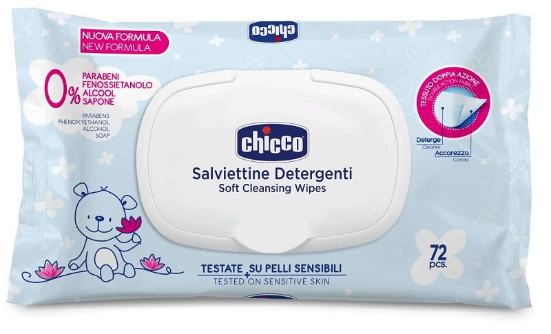 CHICCO COSMESI SALVIETTE 72 PEZZI PLAQ - Farmapre
