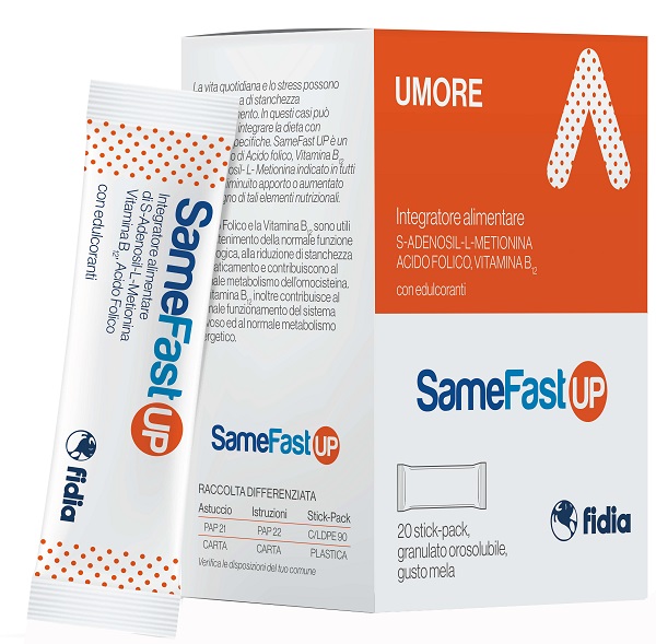 SAMEFAST UP 20 STICK PACK GRANULATO OROSOLUBILE GUSTO ANANAS - Farmapre