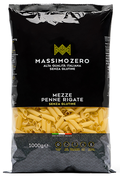 MASSIMO ZERO MEZZE PENNE RIGATE 1 KG - Farmapre