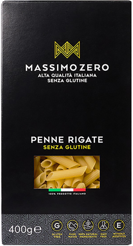 MASSIMO ZERO MEZZE PENNE RIGATE 400 G - Farmapre