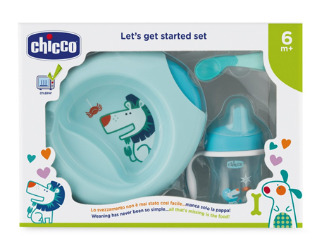 CHICCO SET PAPPA 6 MESI+ AZZURRO - Farmapre