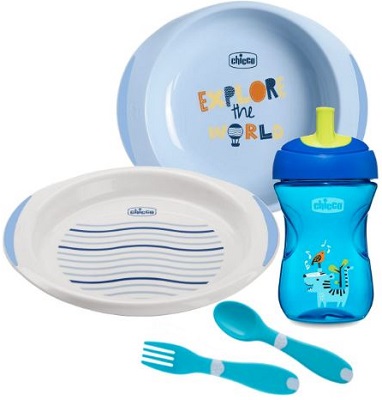 CHICCO SET PAPPA 12 MESI+ AZZURRO - Farmapre
