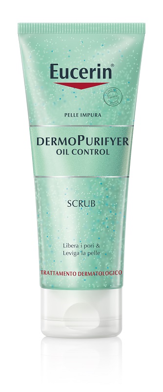 EUCERIN PELLE IMPURA DERMOPURIFYER OIL CONTROL SCRUB 100 ML - Farmapre