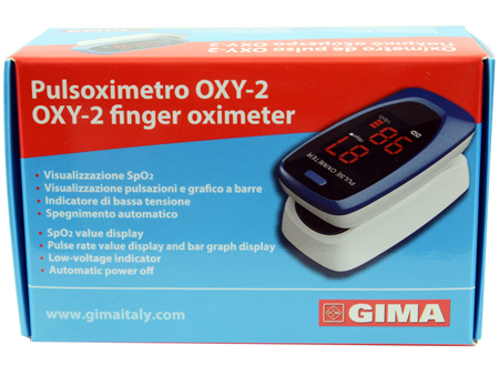 PULSOXIMETRO DA DITO OXY-2 SCHERMO LED 60X30,5X32,5MM 1 PEZZO - Farmapre