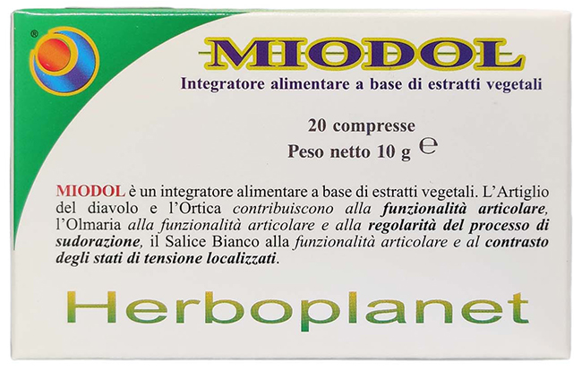 MIODOL 20 COMPRESSE BLISTER 10 G - Farmapre