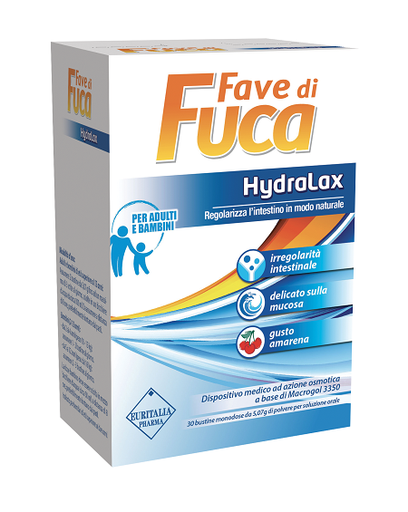 FAVE DI FUCA HYDRALAX 30 BUSTINE MONODOSE DA 5,07 G GUSTO AMARENA - Farmapre
