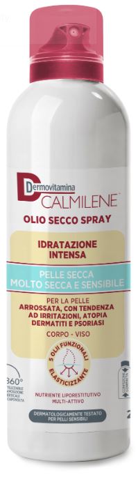 DERMOVITAMINA CALMILENE OLIO SECCO SPRAY IDRATAZIONE INTENSA PER PELLE SECCA, MOLTO SECCA E SENSIBILE 200 ML - Farmapre