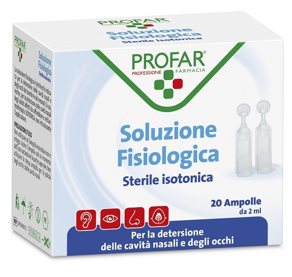 PROFAR SOLUZIONE FISIOLOGICA STERILE ISOTONICA 2 ML 20 AMPOLLE - Farmapre