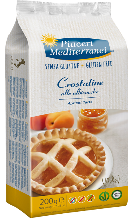 PIACERI MEDITERRANEI LE BONTA' DEL MATTINO CROSTATINE ALL'ALBICOCCA 4 X 50 G - Farmapre