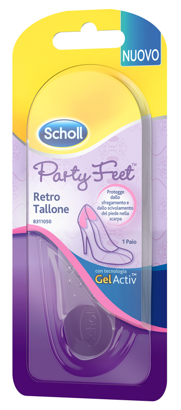 PLANTARE ORTOPEDICO PER RETRO TALLONE PARTY FEET SCHOLL GEL ACTIV 1 PAIO - Farmapre