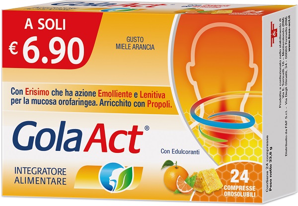 GOLA ACT MIELE ARANCIA 24 COMPRESSE OROSOLUBILI - Farmapre