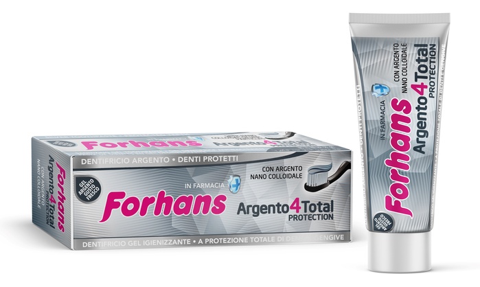 DENTIFRICIO SILVER 4 WHITE FORHANS 75 ML - Farmapre