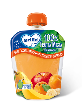 MELLIN POUCH FRUTTA MISTA 90 G - Farmapre