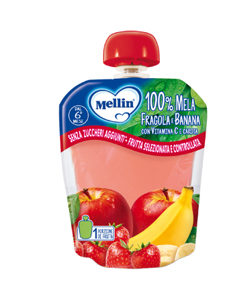 MELLIN POUCH MELA/FRAGOLA/BANANA 90 G - Farmapre