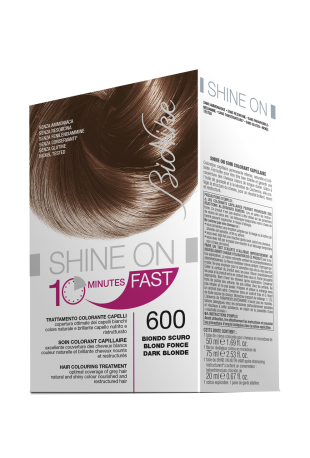 BIONIKE SHINE ON FAST TRATTAMENTO COLORANTE CAPELLI BIONDO SCURO 600 FLACONE 60 ML + TUBO 60 ML - Farmapre
