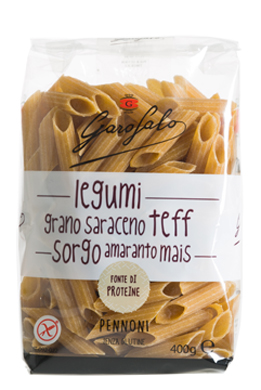 GAROFALO PENNONI PASTA SENZA GLUTINE LEGUMI E CEREALI 400 G - Farmapre