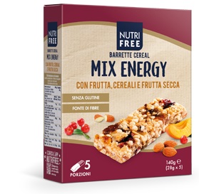 NUTRIFREE BARRETTE CEREAL MIX ENERGY 28 G X 5 - Farmapre