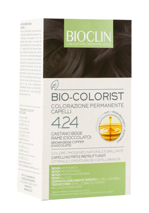 BIOCLIN BIO COLORIST 4,24 CASTANO BEIGE RAME CIOCCOLATO - Farmapre