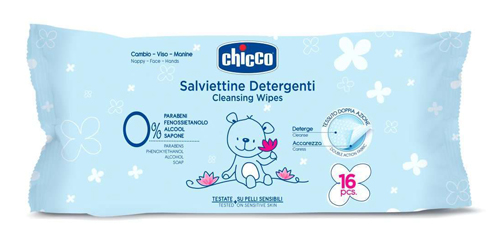 CHICCO COSMESI SALVIETTINE 16 PEZZI - Farmapre