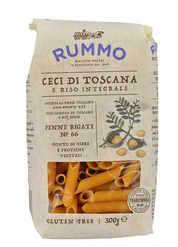RUMMO PENNE RIGATE N 66 CECI DI TOSCANA E RISO INTEGRALE 300 G - Farmapre