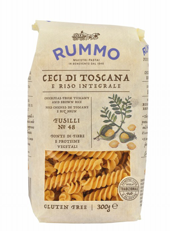 RUMMO FUSILLI N 48 CECI DI TOSCANA E RISO INTEGRALE 300 G - Farmapre