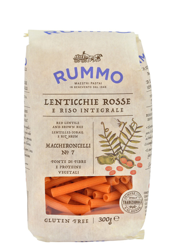 RUMMO MACCHERONCELLI N 7 LENTICCHIE ROSSE E RISO INTEGRALE 300 G - Farmapre