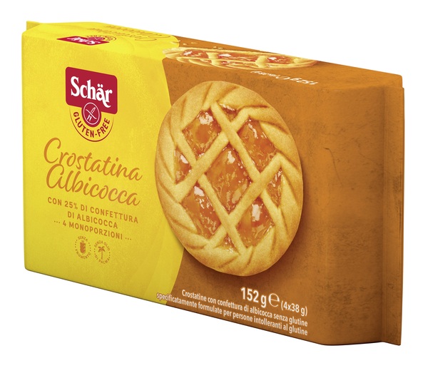 SCHAR CROSTATINA CON CONFETTURA DI ALBICOCCA 4 MONOPORZIONI DA 35 G - Farmapre