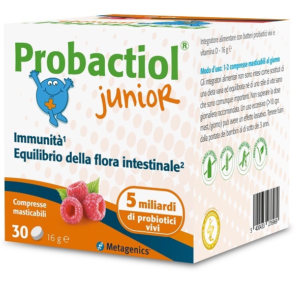 PROBACTIOL JUNIOR 30 COMPRESSE MASTICABILI NEW - Farmapre