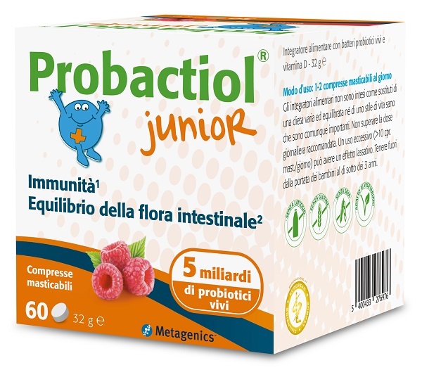 PROBACTIOL JUNIOR 60 COMPRESSE MASTICABILI NEW - Farmapre
