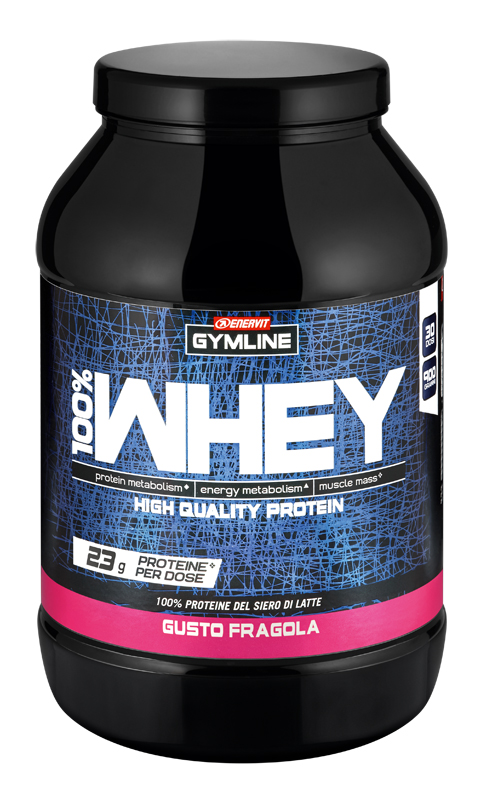 GYMLINE 100% WHEY CONCENTRATE FRAGOLA 900 G - Farmapre