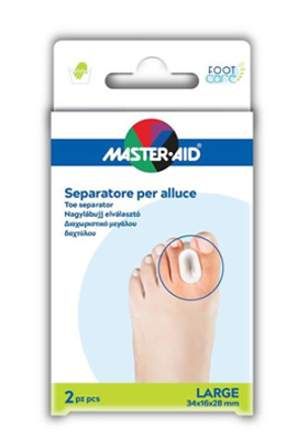 SEPARATORE DITA IN GEL MASTER-AID FOOTCARE PER ALLUCE LARGE 2 PEZZI D2 - Farmapre