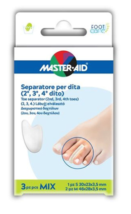 SEPARATORE DITA IN GEL MASTER-AID FOOTCARE MIX 1 SMALL + 2 MEDIUM C9 - Farmapre