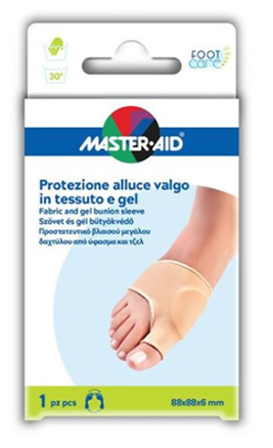PROTEZIONE IN GEL E TESSUTO MASTER-AID FOOTCARE PER ALLUCE VALGO 1 PEZZO D5 - Farmapre
