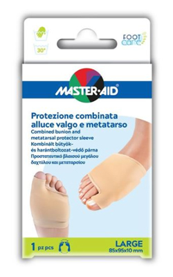 PROTEZIONE MASTER-AID FOOTCARE PER ALLUCE VALGO E METATARSO LARGE 1 PEZZO D8 - Farmapre