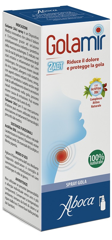 GOLAMIR 2ACT SPRAY 30 ML NO ALCOOL ADULTI E BAMBINI DA UN ANNO DI ETA' - Farmapre