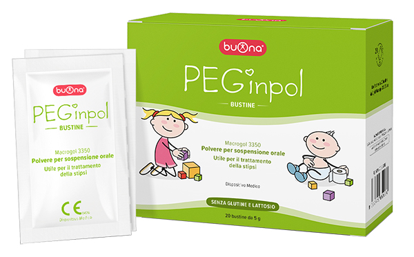 PEGINPOL MACROGOL 3350 SOSPENSIONE ORALE 20 BUSTINE - Farmapre